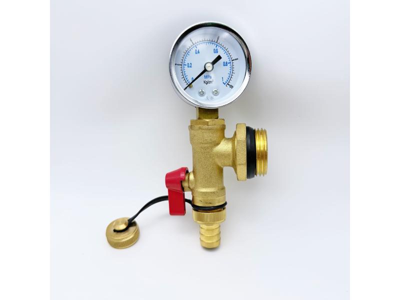 Outomatiese luguitlaat met drukmeter en dreineerklep