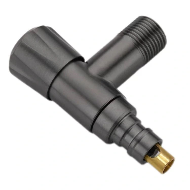 Swart diamantknop klik-aan-stopklep