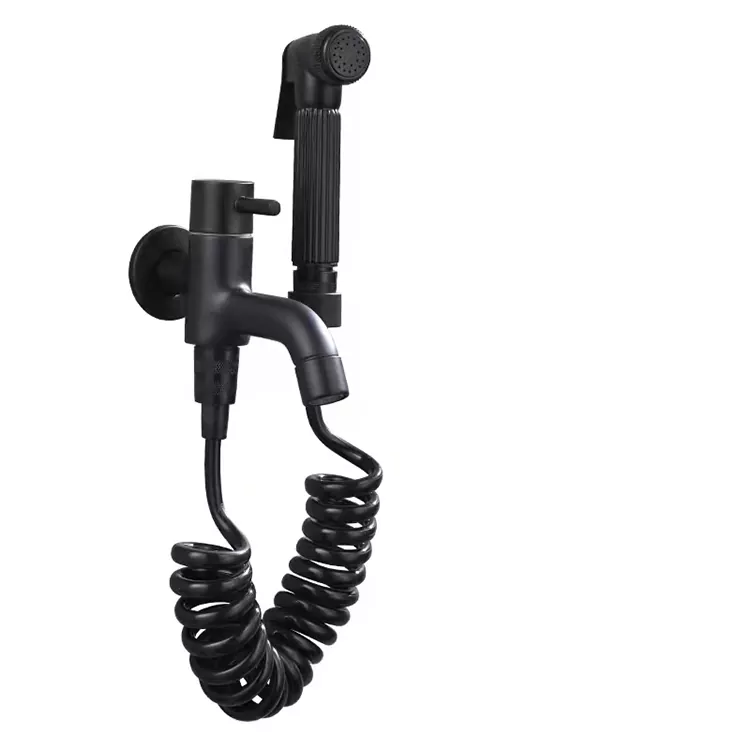 Swart Toilet Companion Press-Type Spuitpistool