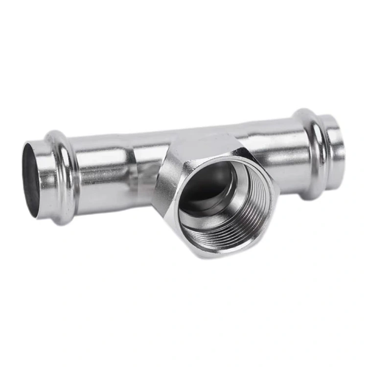 Dubbeldruk T-stuk met vroulike draad