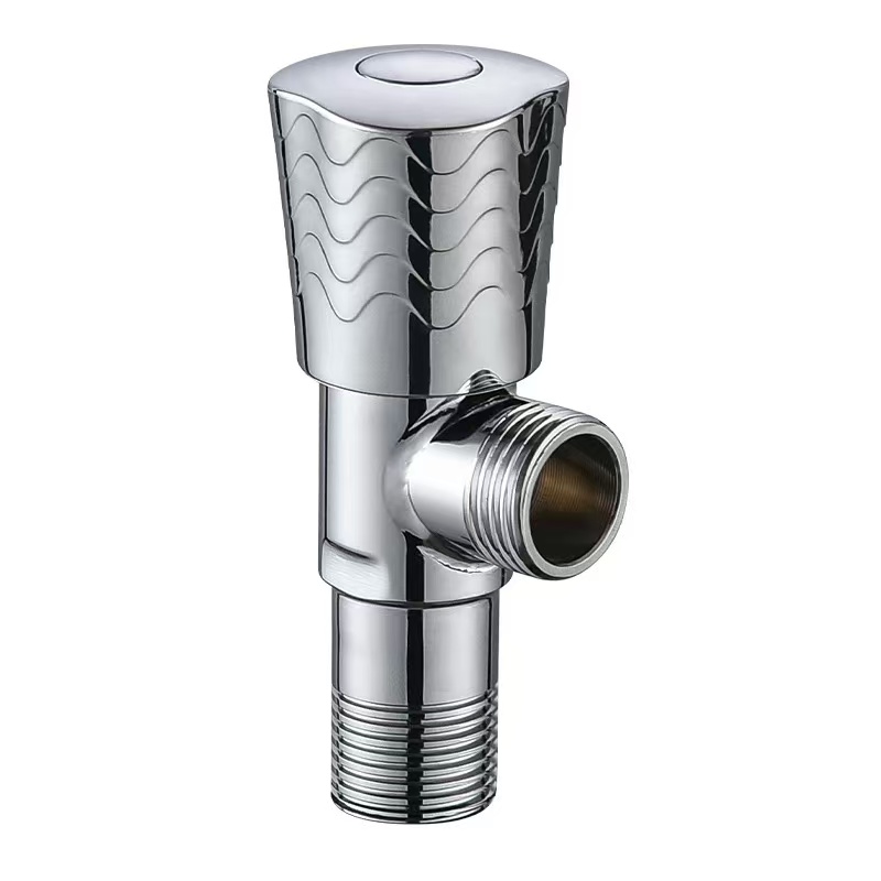 Spieëlafwerking Helder Chrome-golfpatroonhoekklep