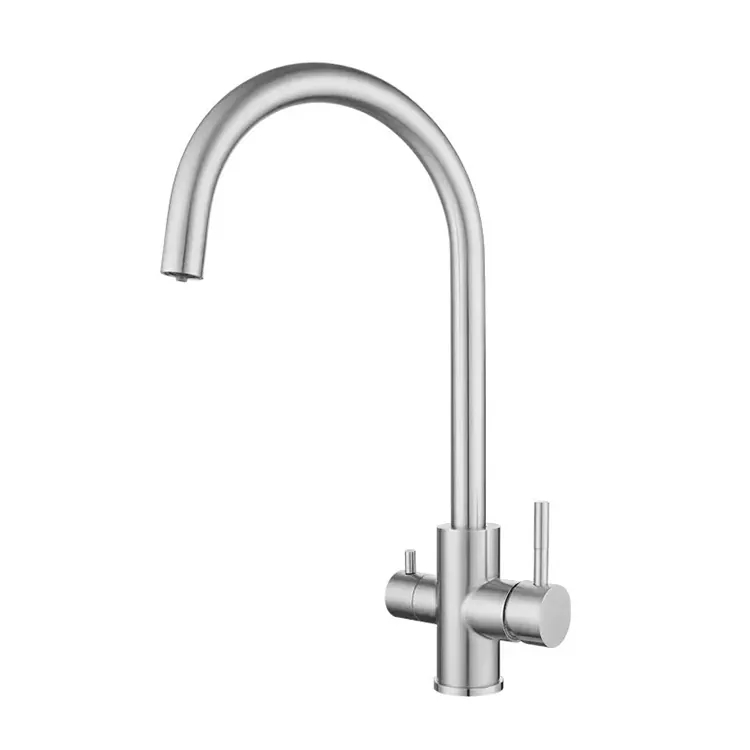 Swan nek 3-in-1 kombuis warm en koue kraan Swan nek 3-in-1 kombuis warm en koue kraan