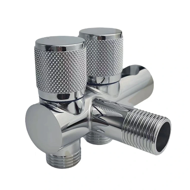 Muur-gemonteerde dubbelhoekklep